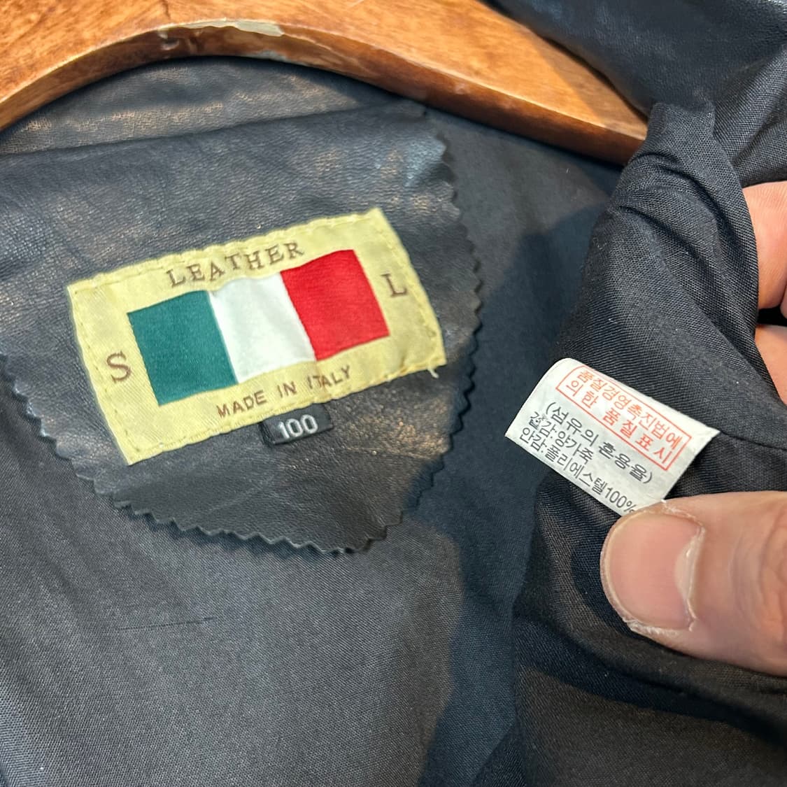 L) 빈티지 멀티 포켓 램스킨 레더 양가죽 자켓 2way 집업 상품이미지8
