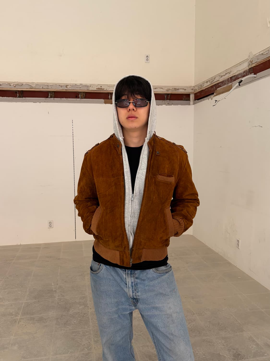 60-70’s American ideal zipper suede 상품이미지2