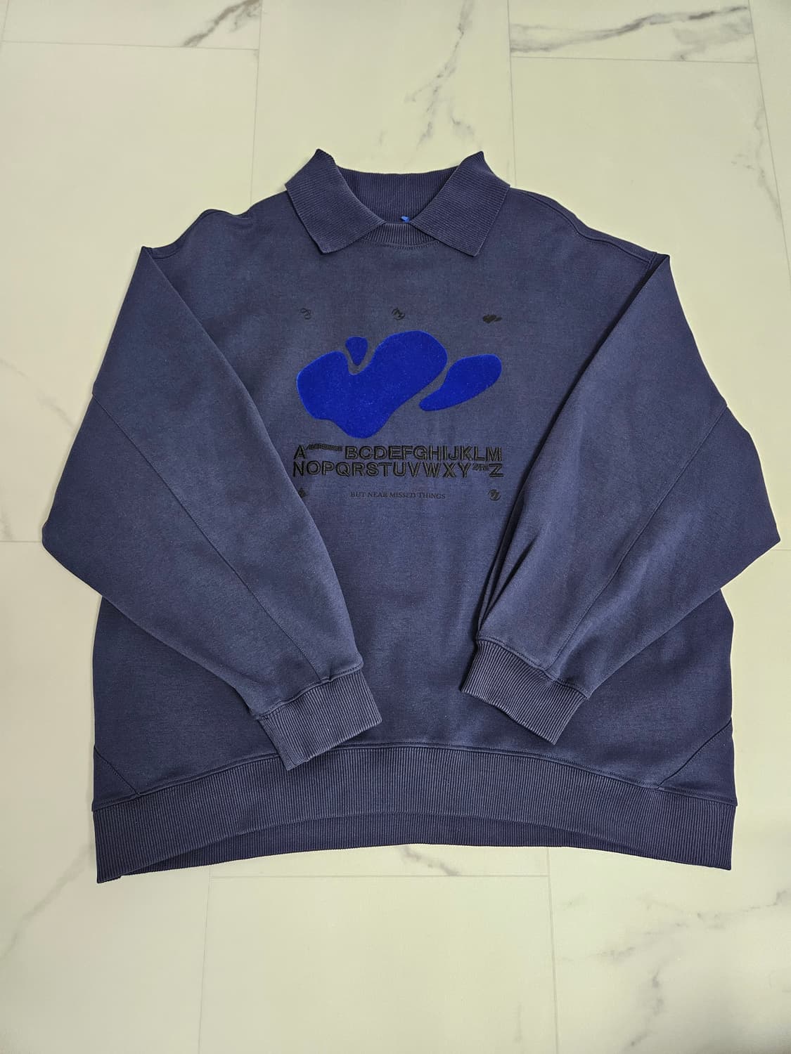 자라 아더에러 폴로맨투맨 네이비 s-m 상품이미지2