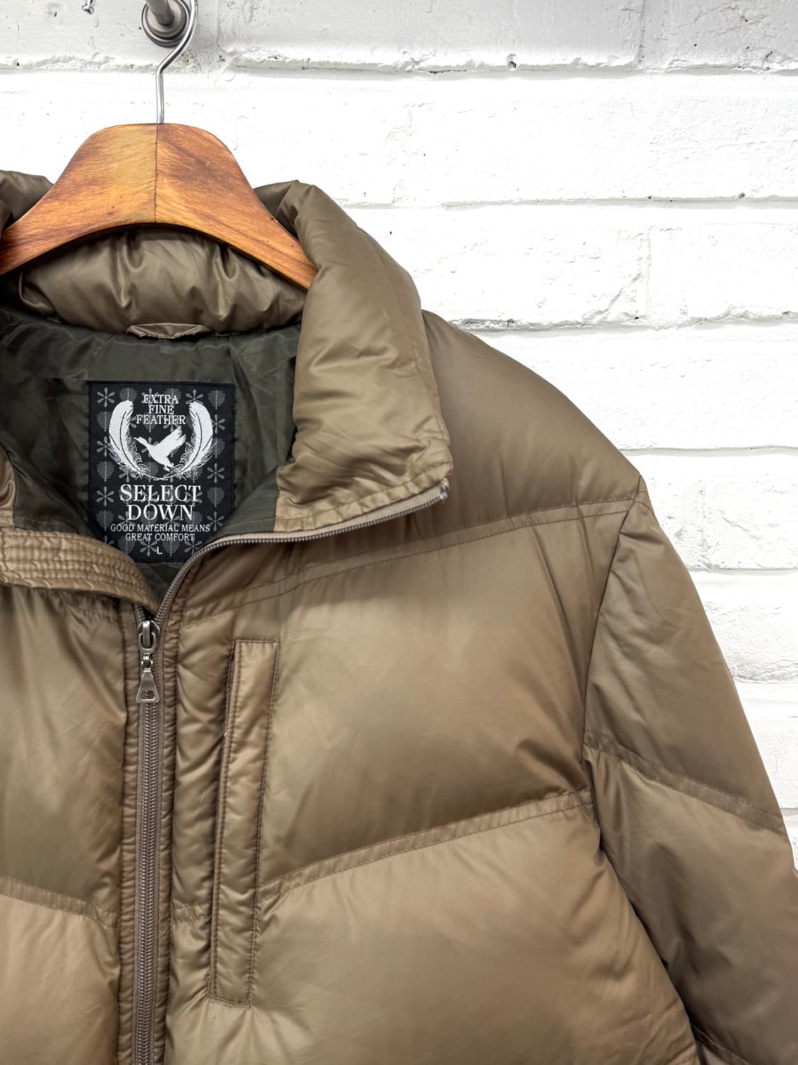 브라운 다운 패딩 상품이미지4