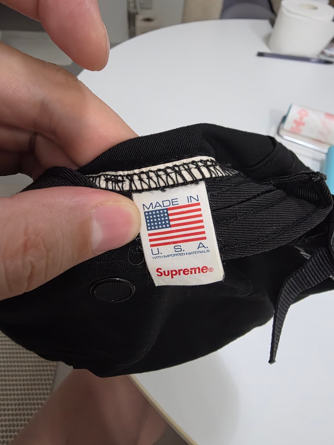 슈프림 밀리터리 캠프캡 블랙 - 24SS 상품이미지6