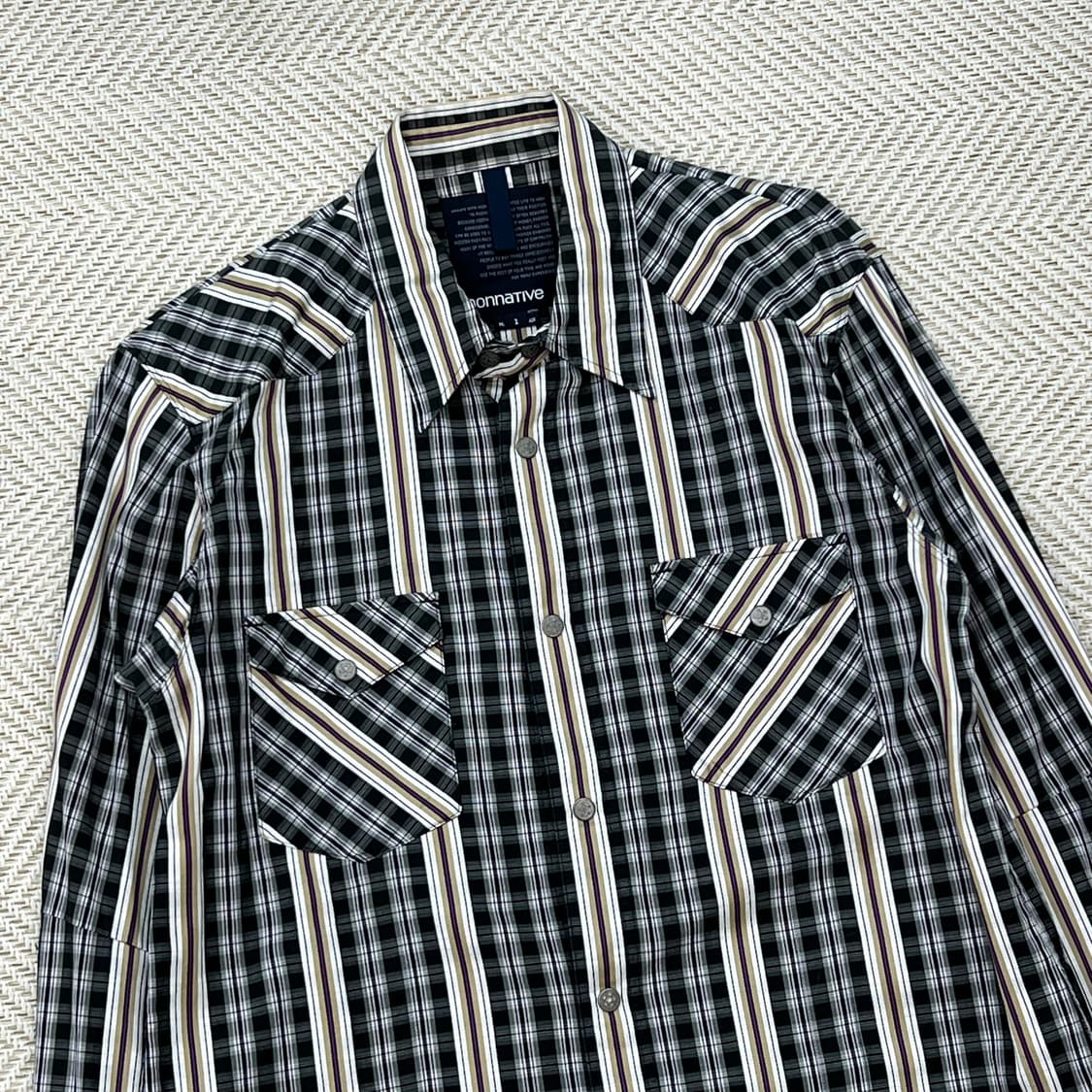 논네이티브 체크셔츠 r2323 상품이미지3
