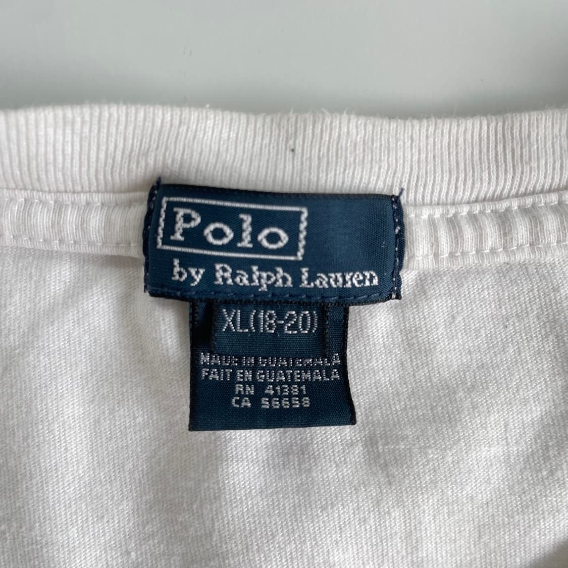 Polo  폴로 랄프로렌 자수 화이트 반팔 티셔츠 상품이미지4