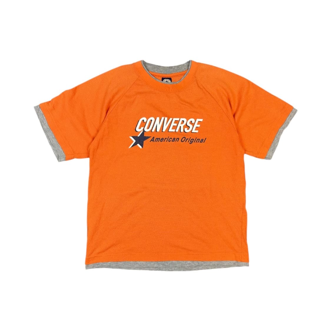 M) 컨버스 레이어드 디테일 메쉬 반팔 티셔츠 T-019 상품이미지1