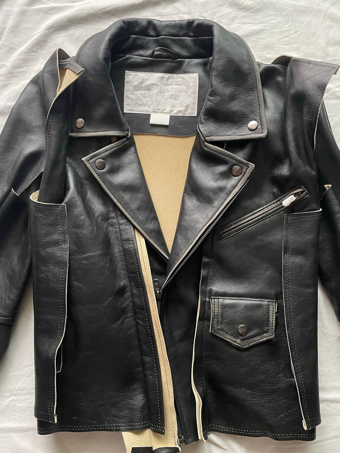 마르지엘라 H&M 레더 자켓 상품이미지3