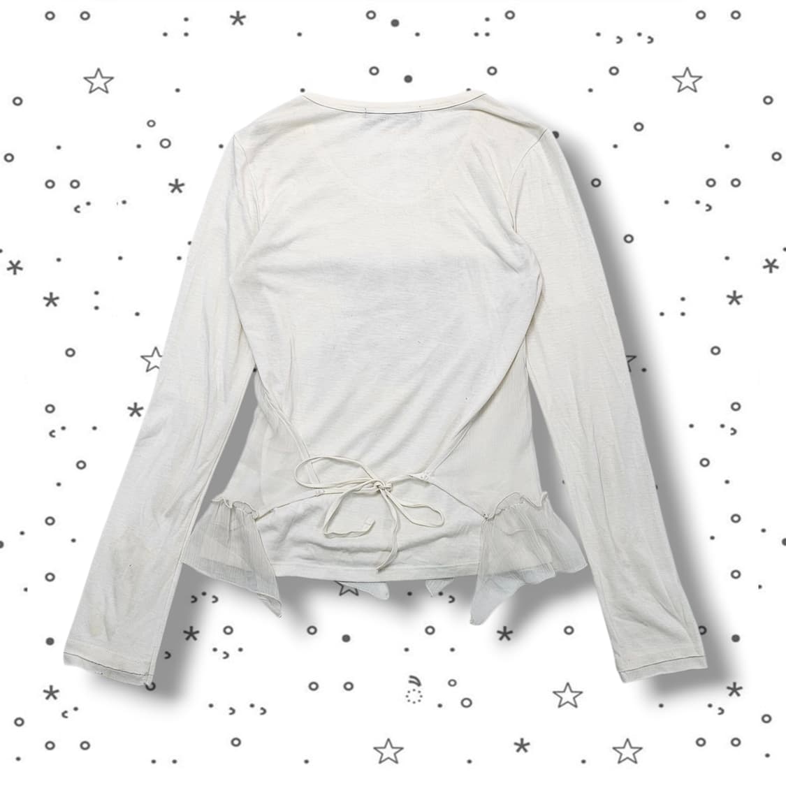 F A6 프릴 스팽글 프린팅 롱슬리브 상품이미지9