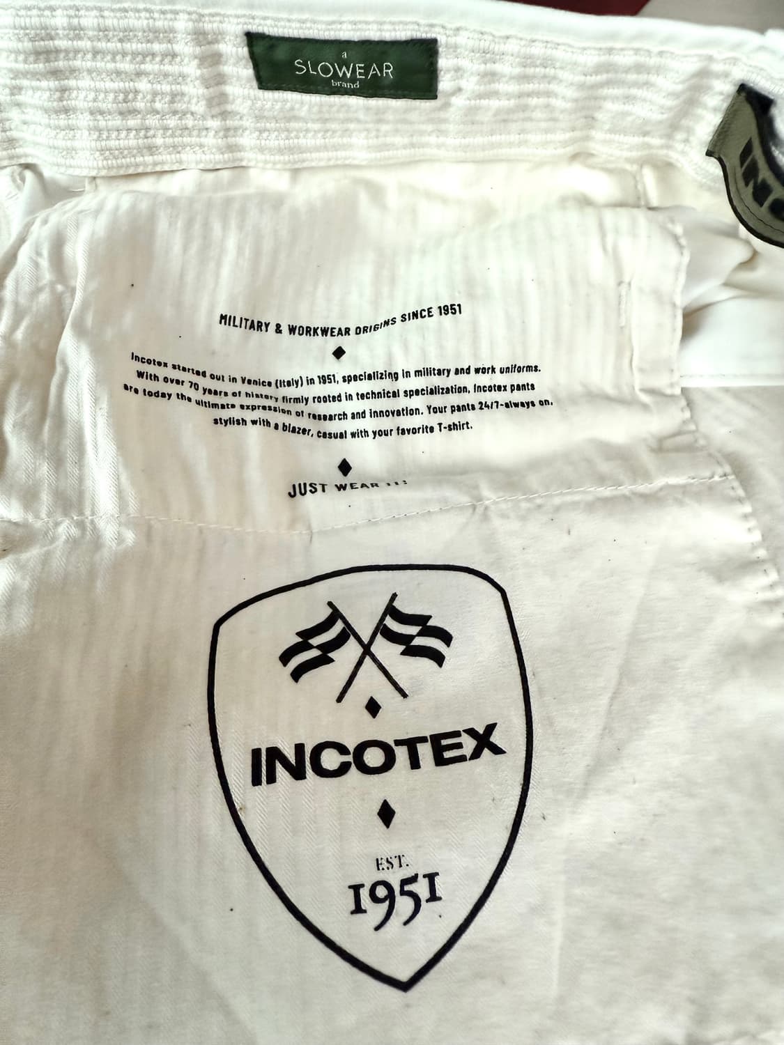 INCOTEX 인코텍스 크림색 치노팬츠 36 새상품 상품이미지6