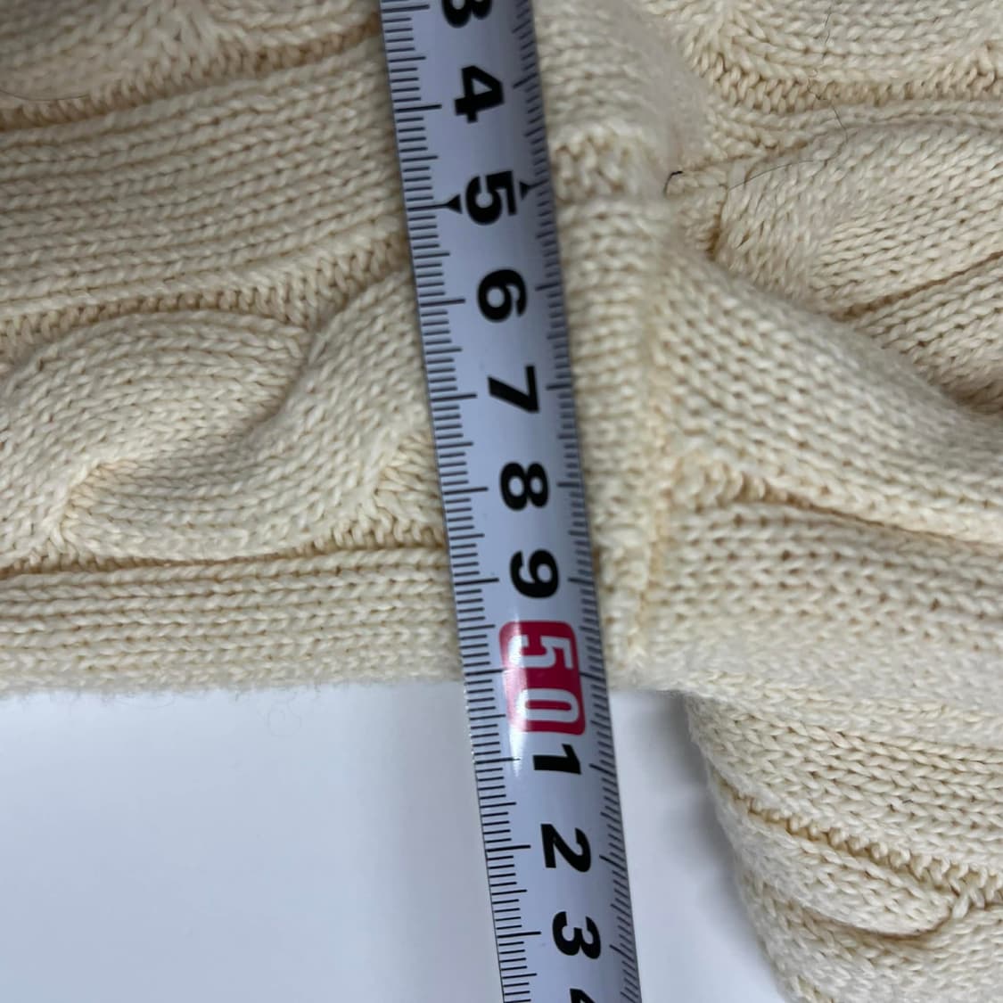 폴로 랄프로렌 신형 큐알택 아이보리 케이블 크루넥 니트 스웨터(M) 상품이미지9