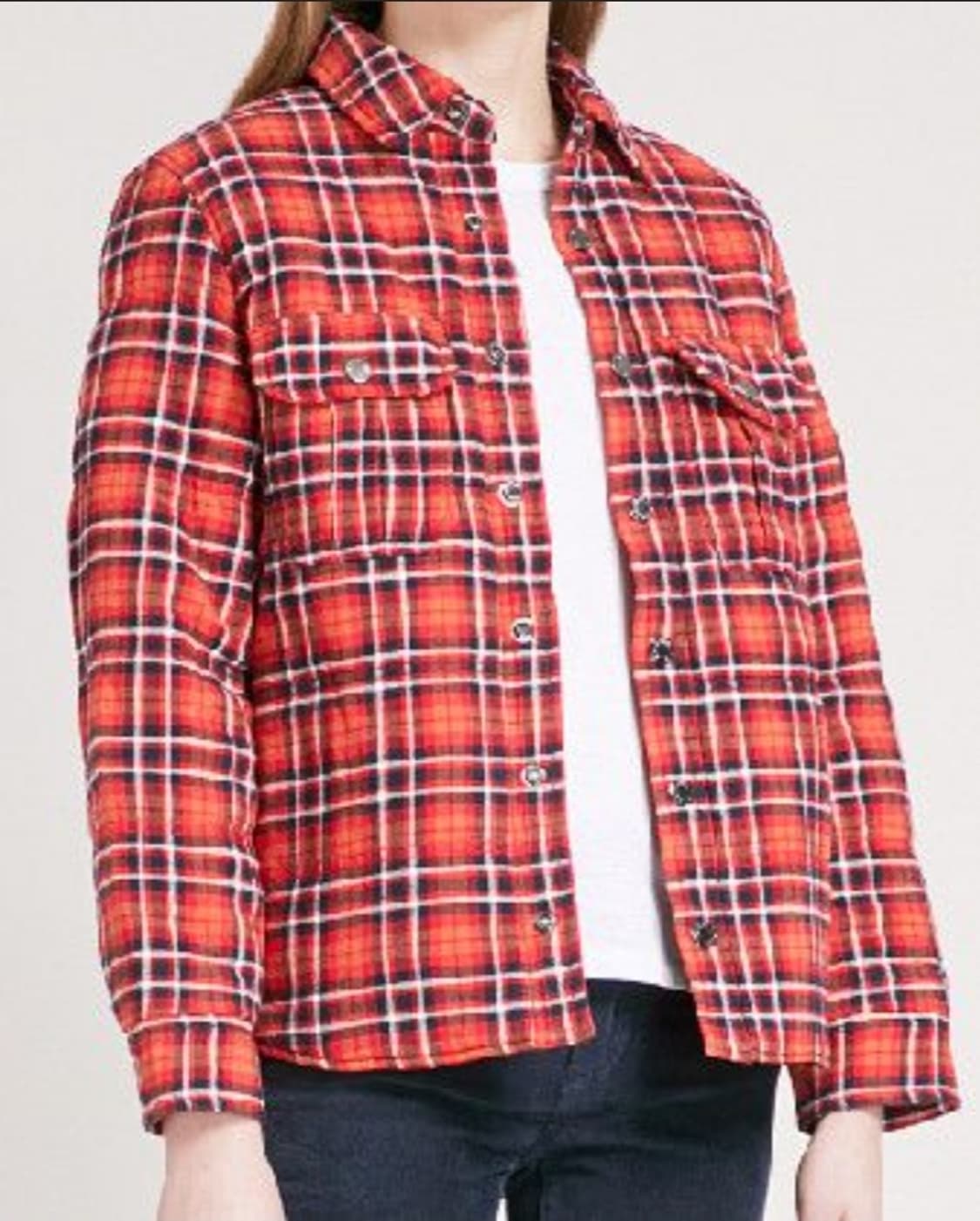 쟈딕앤볼테르 누빔 패딩셔츠 S 여성 패딩체크자켓 AC98 상품이미지7