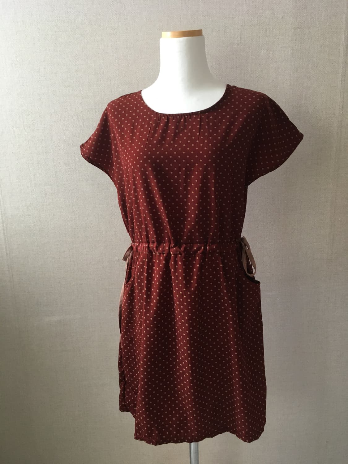 빈티지 레드도트원피스 상품이미지1