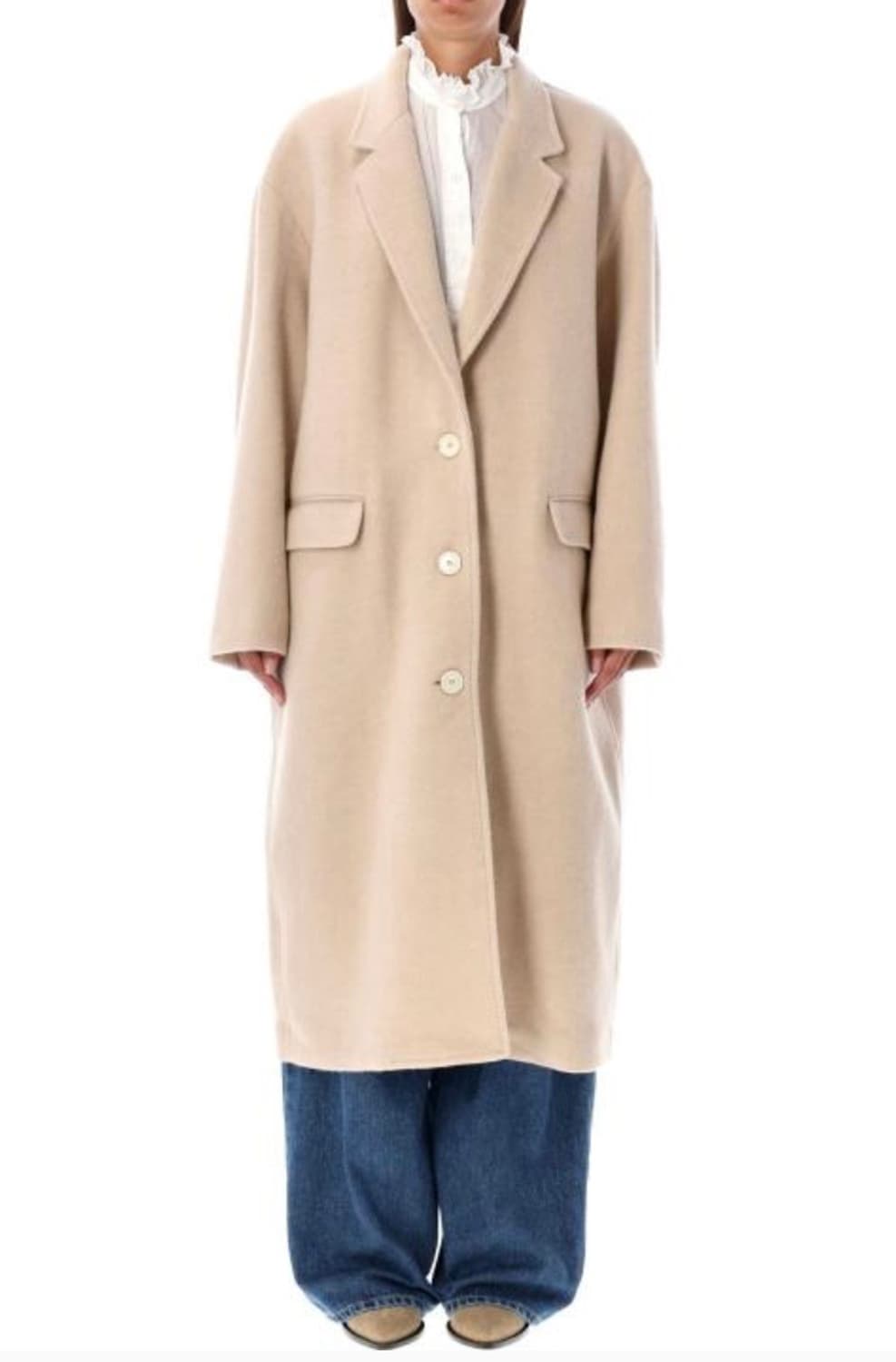 이자벨마랑 밝은베이지 롱 코트 새상품 36 상품이미지1