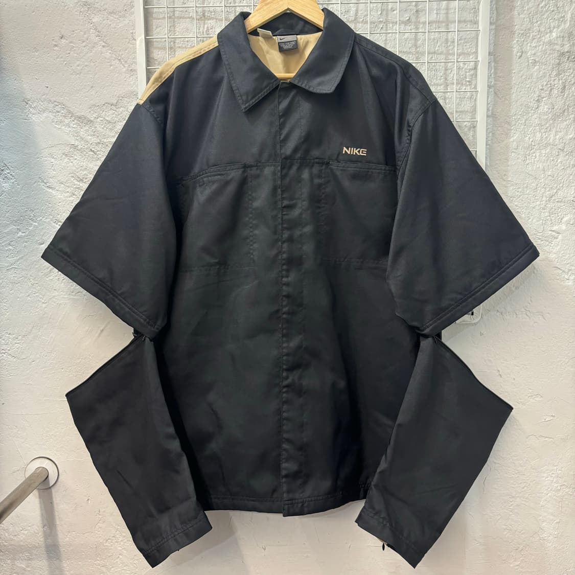 00s 나이키 올드스쿨 컨버터블 블랙 투웨이 자켓 2XL 상품이미지7