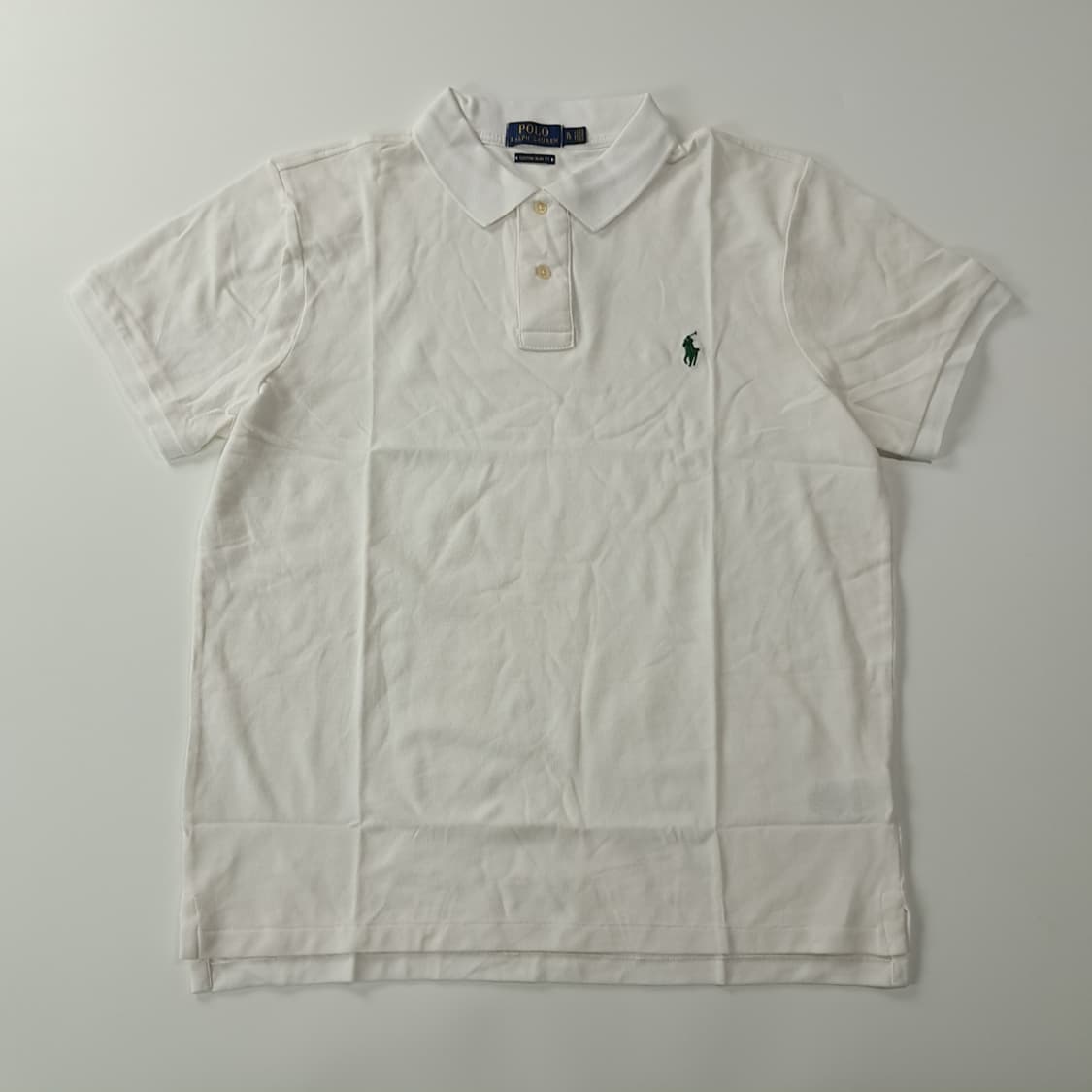 CK380 XL 폴로 커스텀슬림핏 화이트 칼라 반팔 티셔츠 상품이미지1