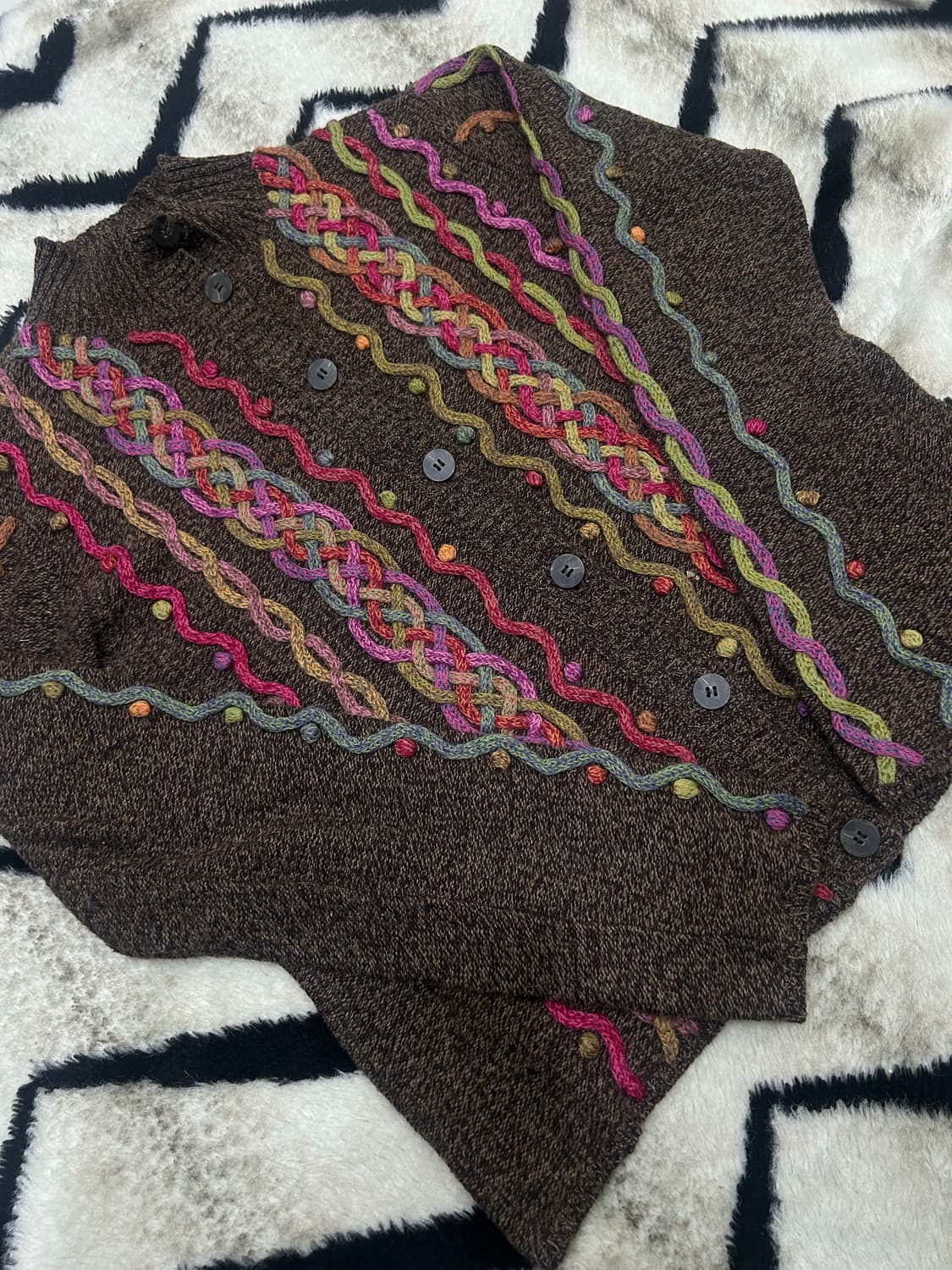 [L]Talbots USA 자수 가디건 자켓/브라운 상품이미지2