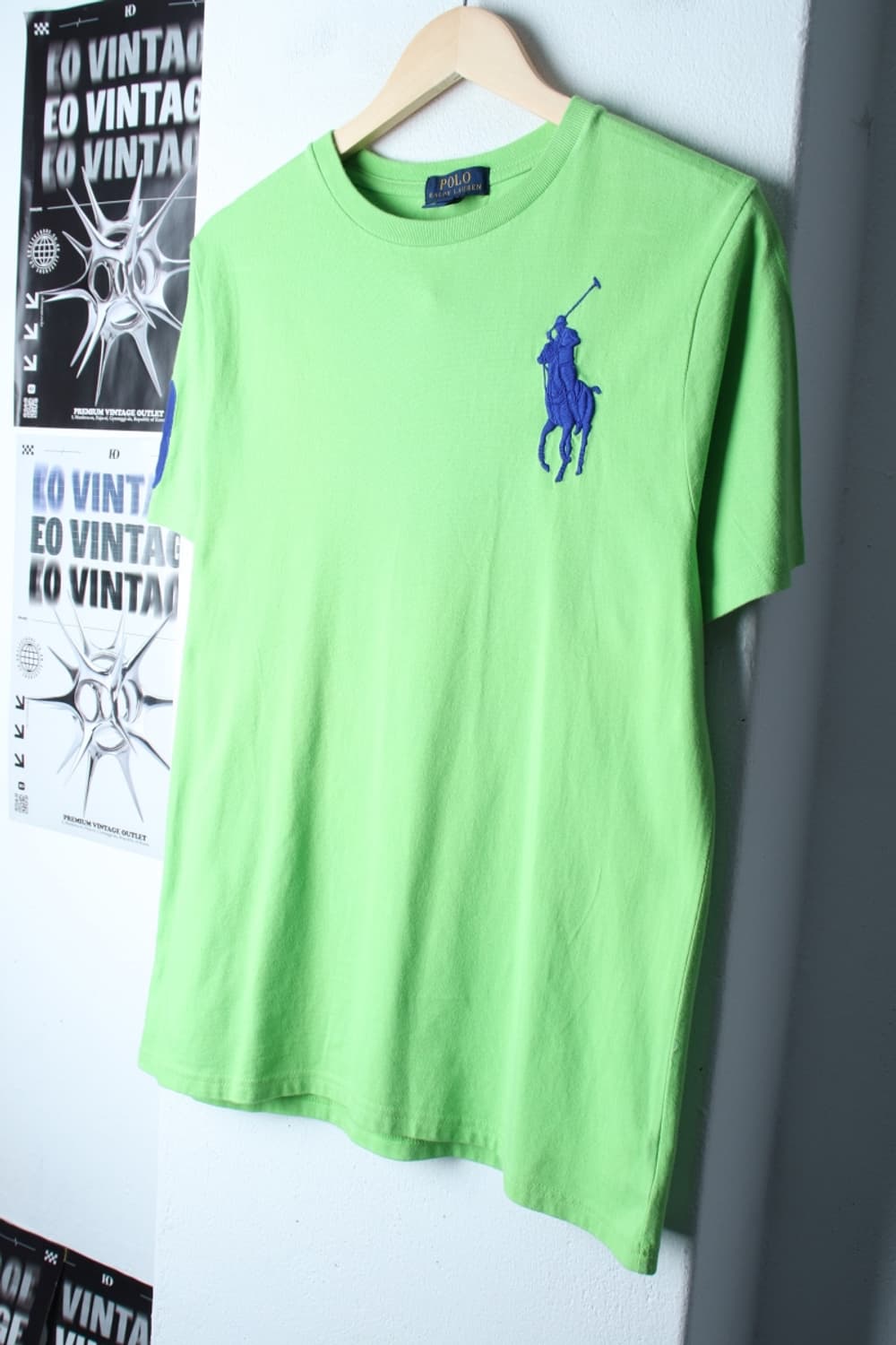 (L-XL) 폴로 랄프로렌 반팔 티셔츠 연그린 빅포니 한정판-H30239 상품이미지1