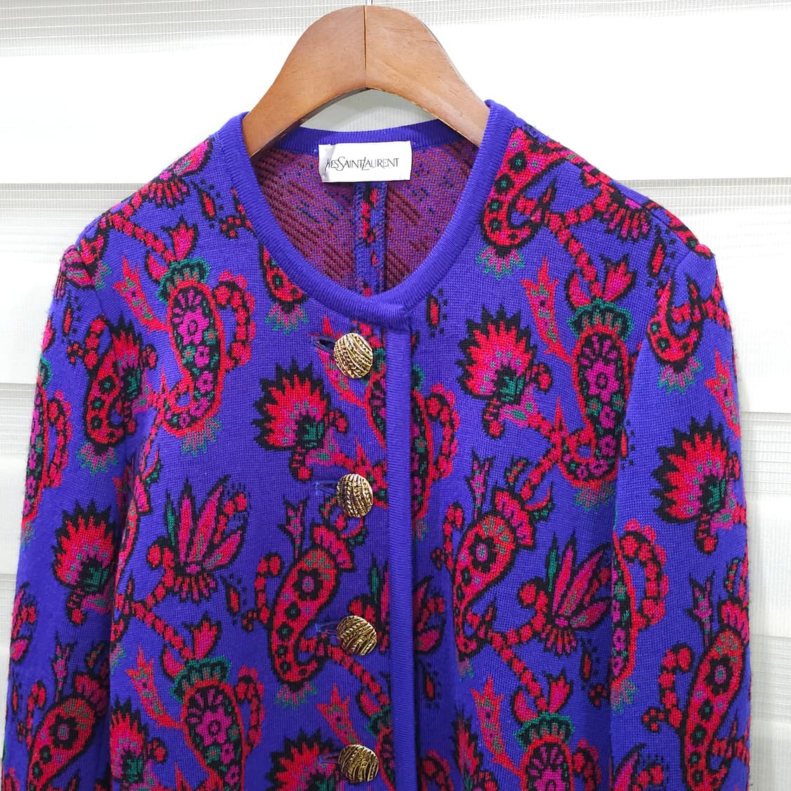 90s 입생로랑 페이즐리 니트 셋업- 우먼M 상품이미지2