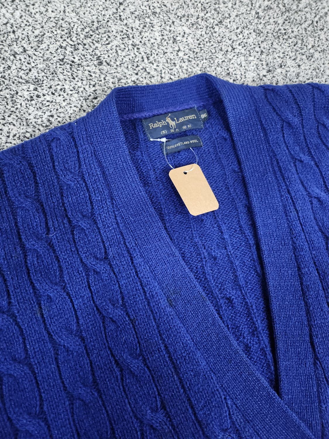 빈티지 폴로 랄프로렌 셰틀랜드 울 가디건 상품이미지6
