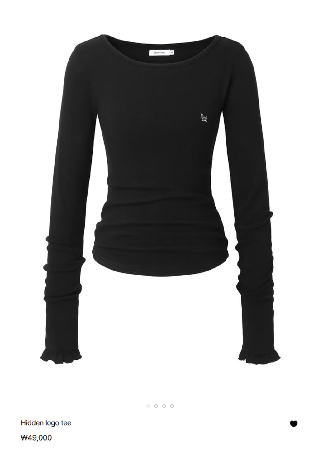 쓰리타임즈 Hidden logo tee 상품이미지1