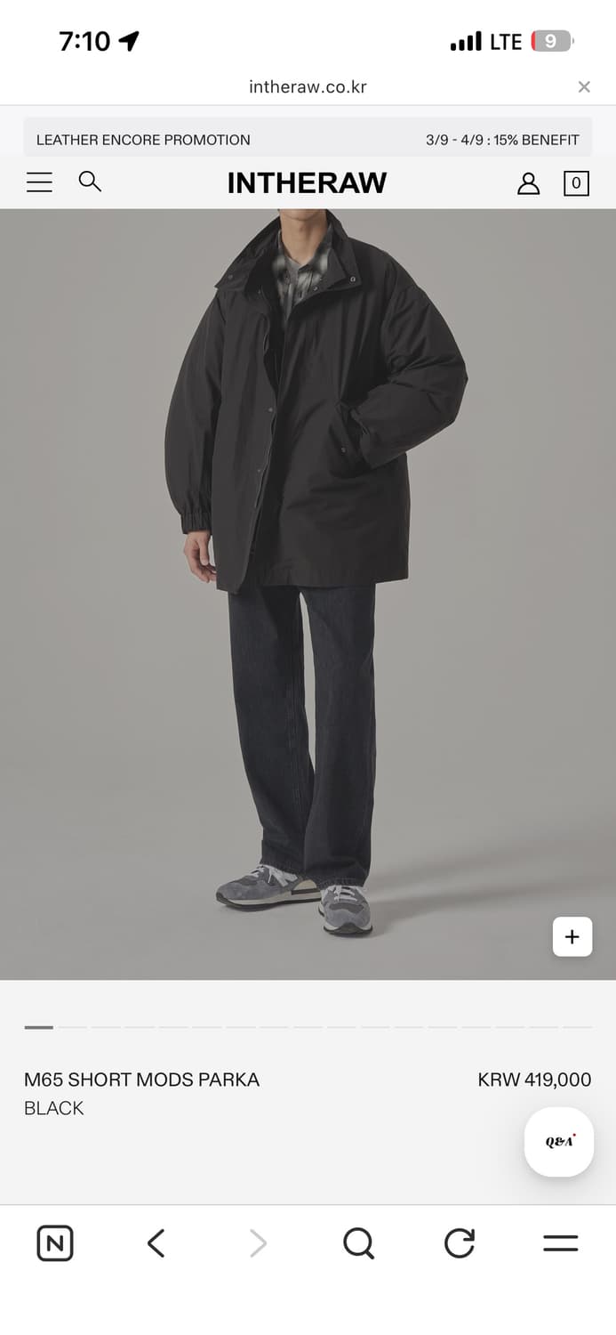 인더로우 M65 SHORT MODS PARKA 3사이즈 상품이미지3