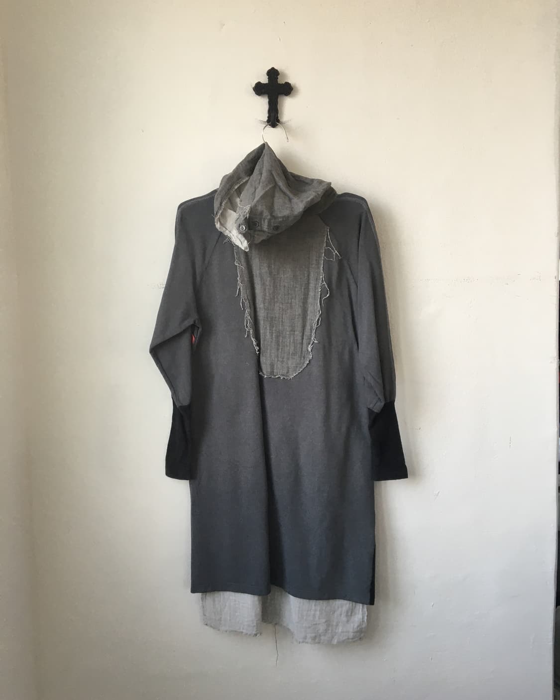 Grunge mood high neck sleeve onepiece 상품이미지3