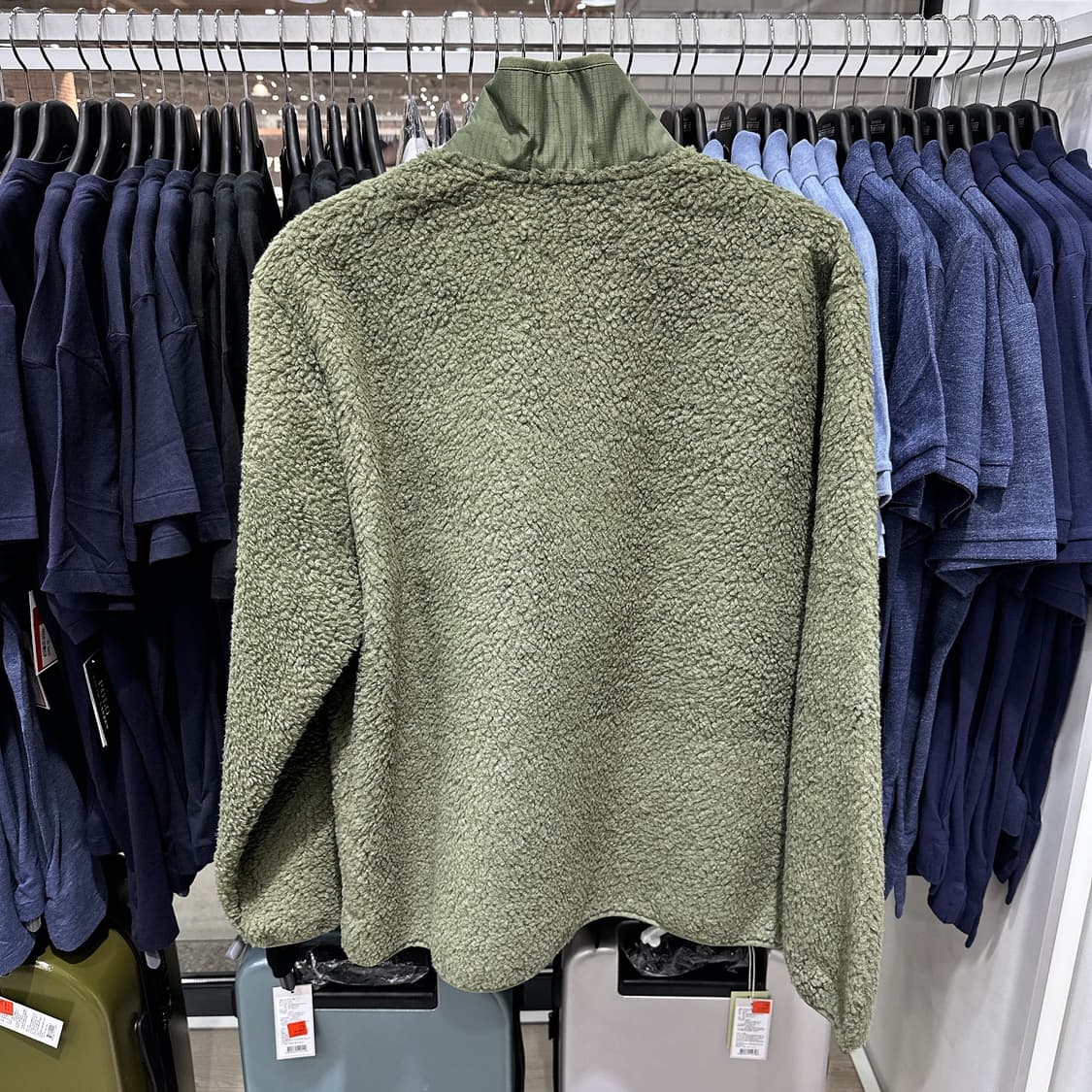 폴로 남성 올리브 플리스 짚업 자켓 80% 상품이미지3