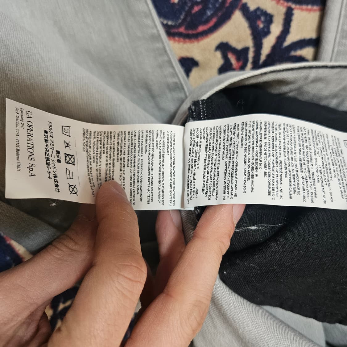 아르마니 익스체인지 라이트 그레이 데님 팬츠 32 상품이미지8