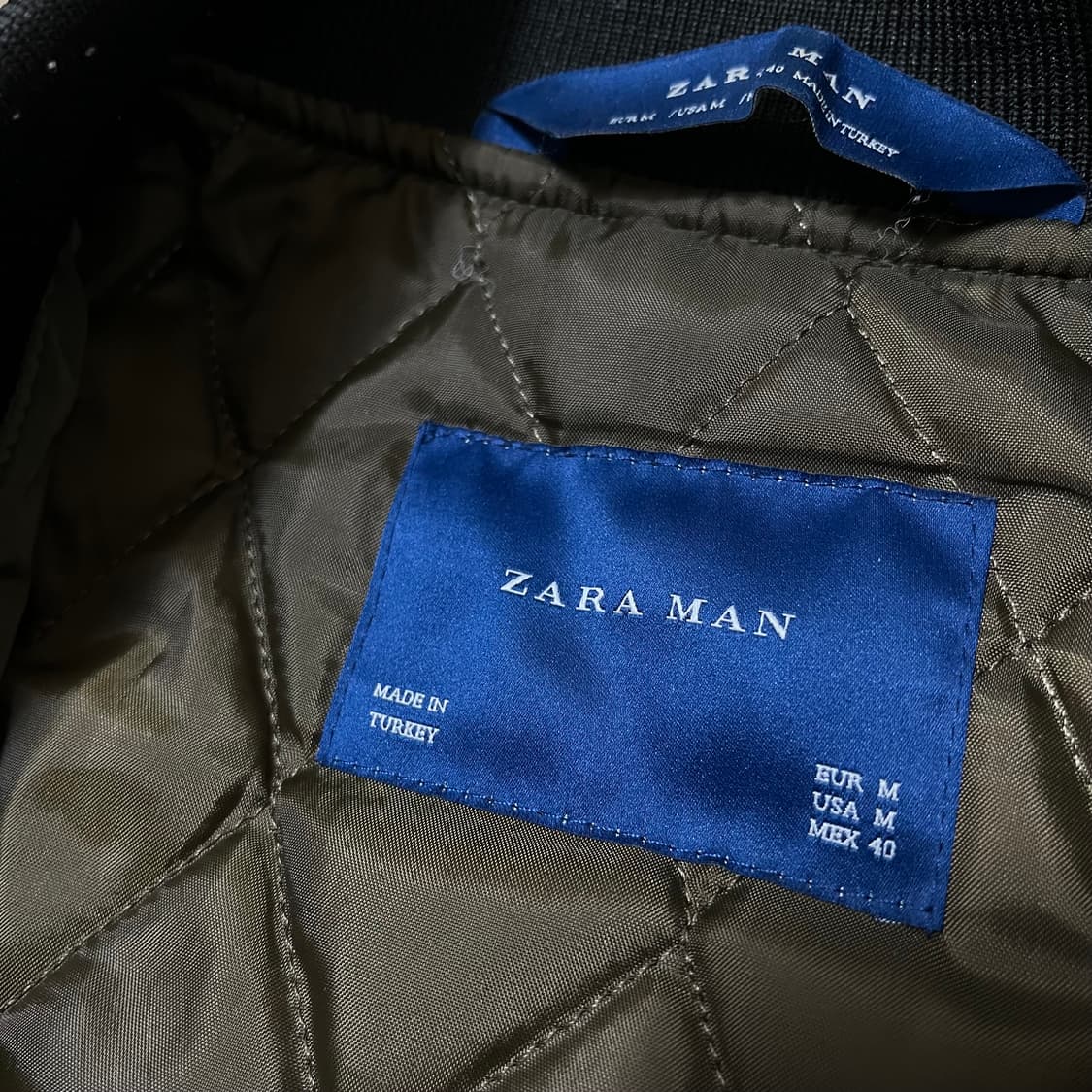 자라 MA-1 퀼팅 봄버 항공점퍼 M/95 상품이미지6