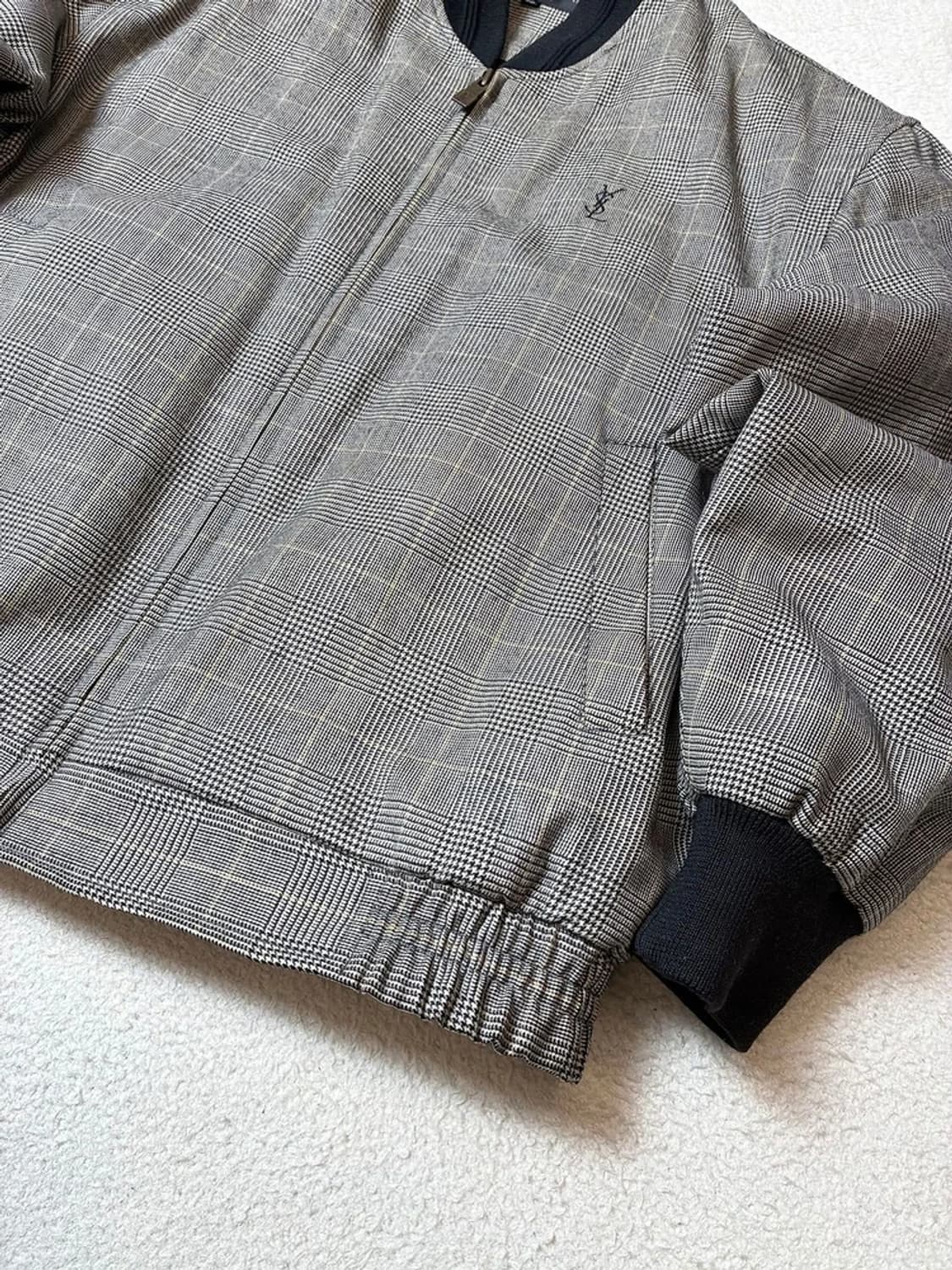 입생로랑 YSL 90's 아카이브 해링턴 블루종 자켓 PN7602 상품이미지4