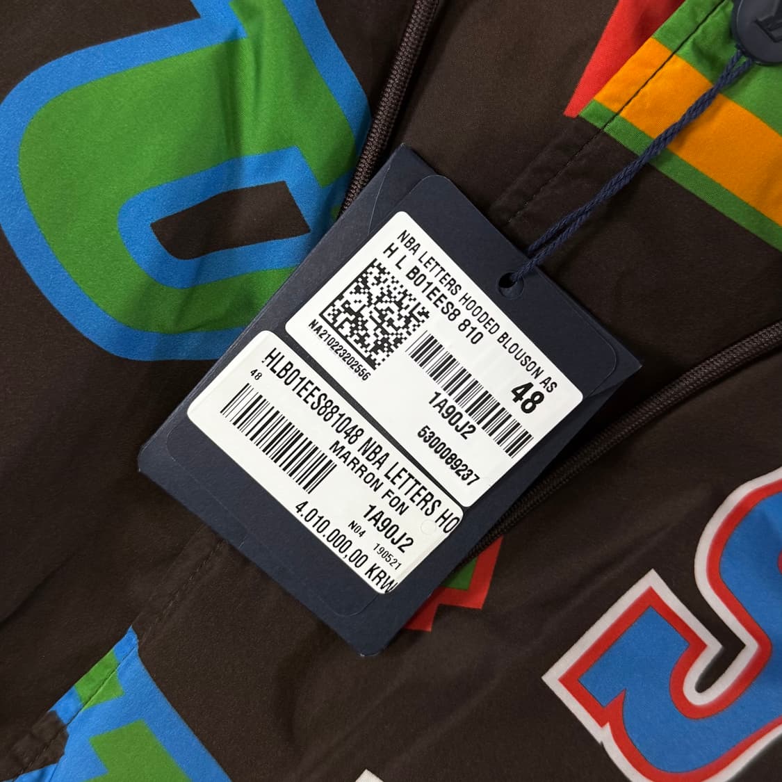 [새상품/한정판]루이비통 X NBA 레터스 블루종 상품이미지5