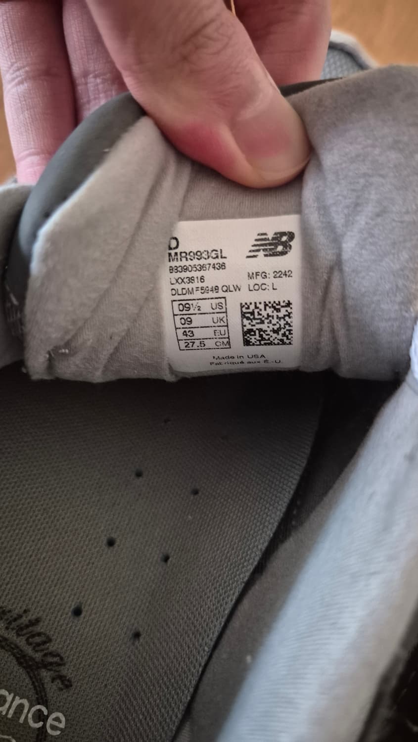 뉴발란스 993 그레이 275 상품이미지5