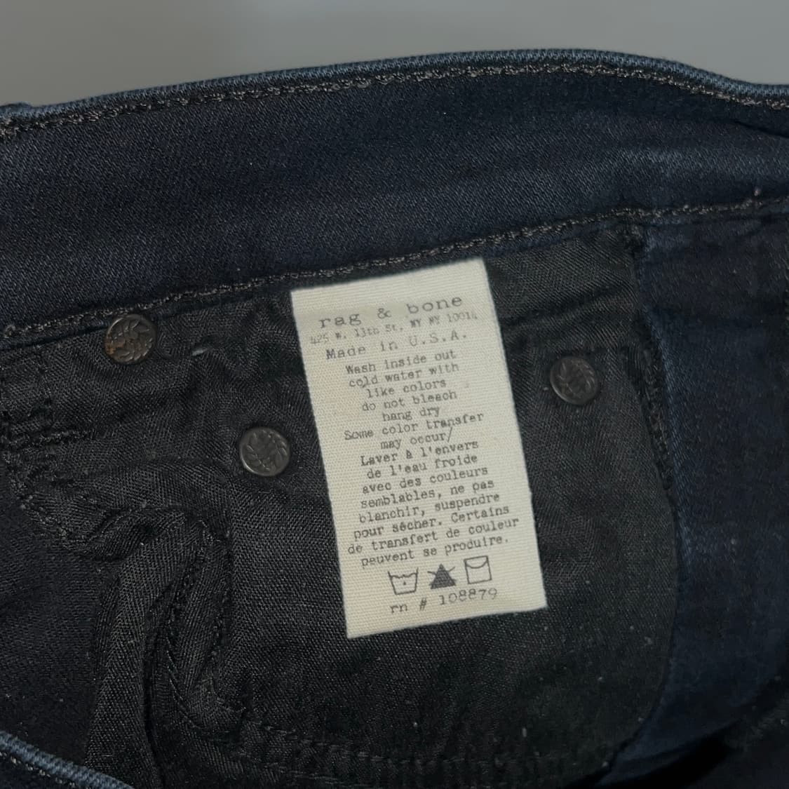 래그&본 사이드 지퍼 바이커 스키니 진 상품이미지10