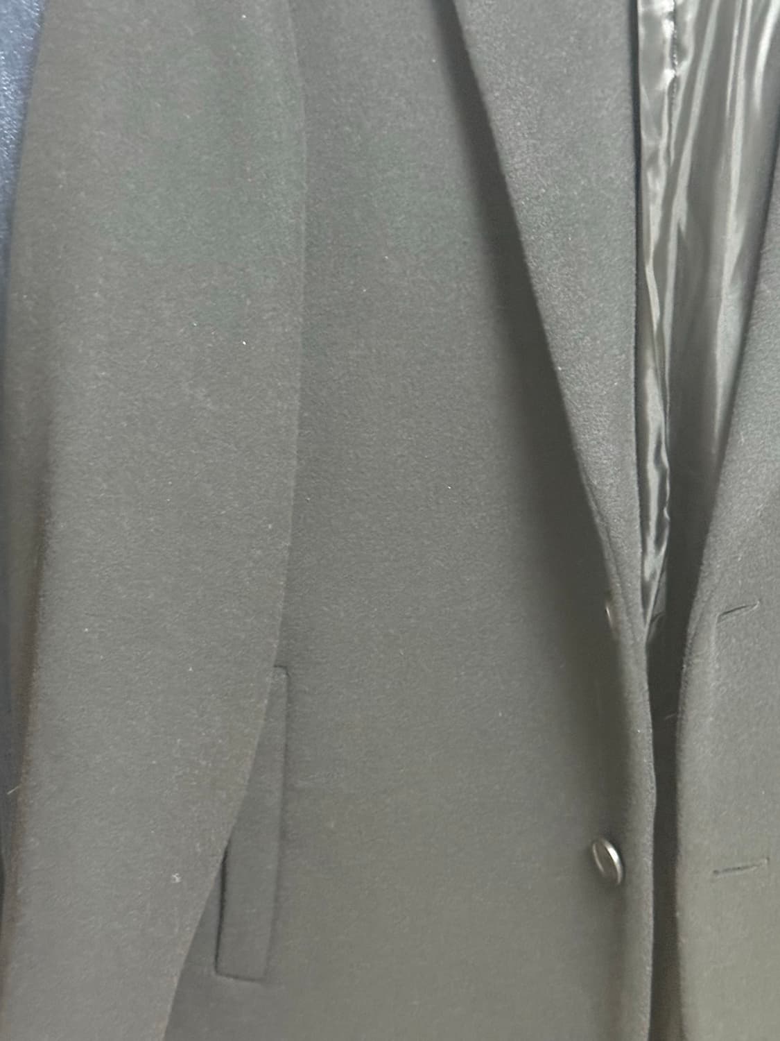 무신사 스탠다드 캐시미어 코트 블랙 XL 상품이미지2