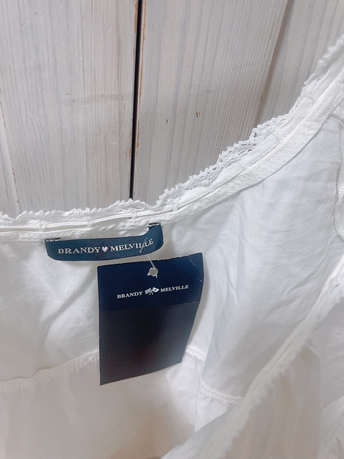 브랜디멜빌 레이스 리본 타이 화이트 블라우스 택달린 새상품 상품이미지2