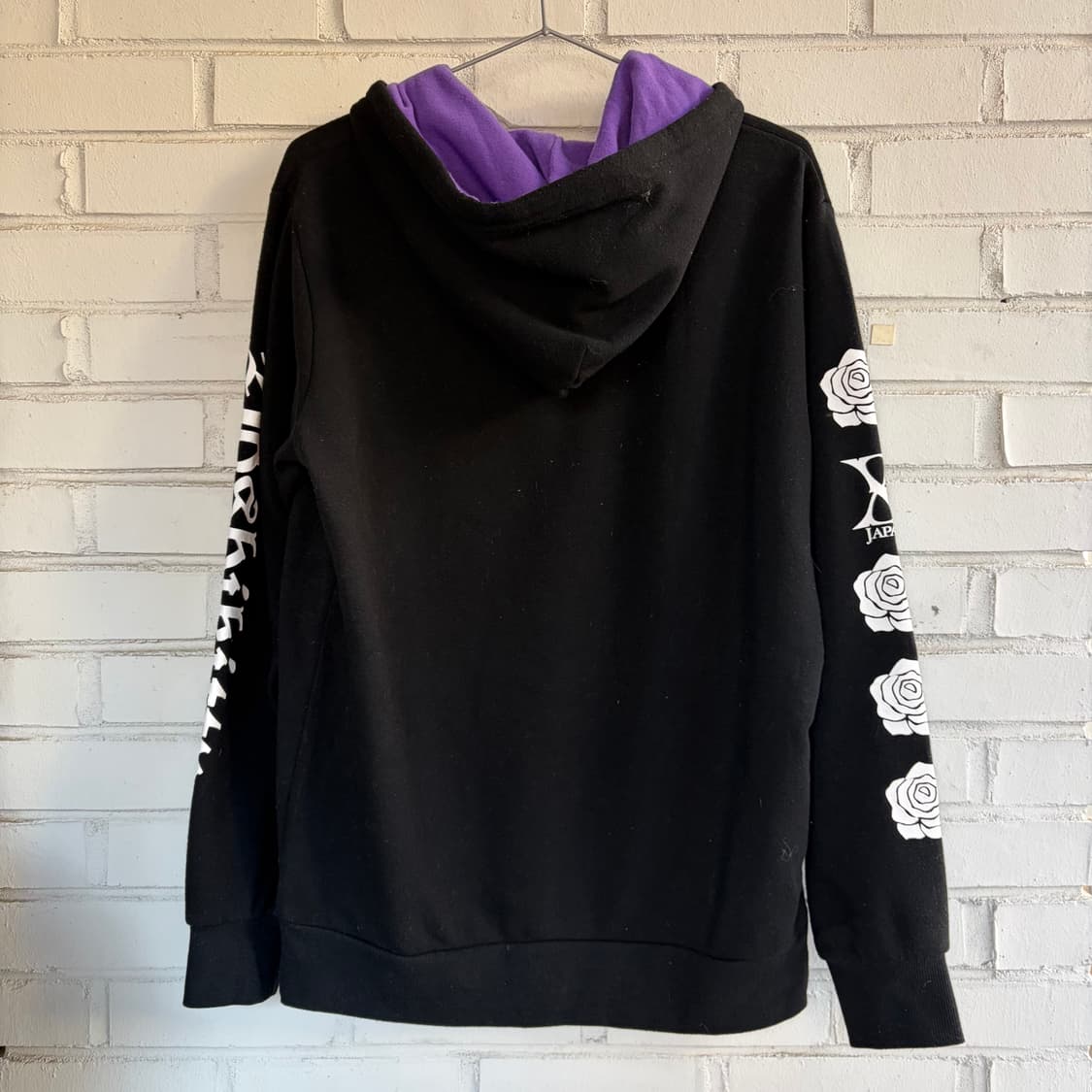 요시키티 퍼플 포인트 블랙 후드티 상품이미지6