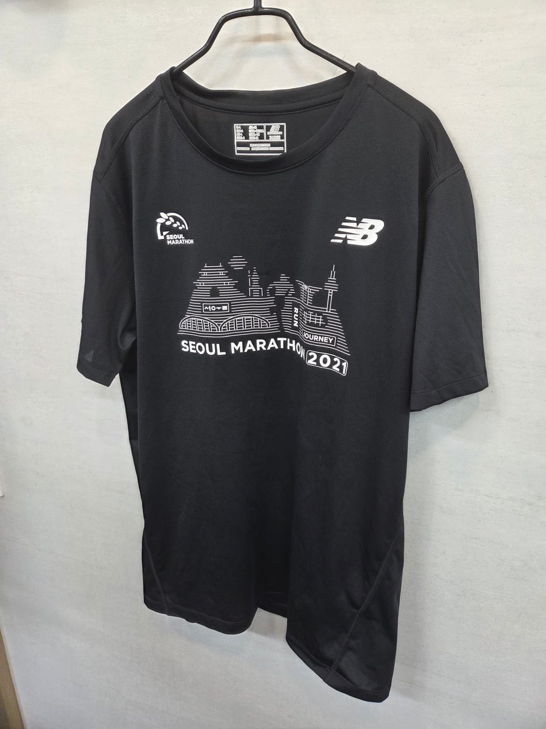 뉴발란스 서울마라톤 2021 기능성 반팔 xl 상품이미지5
