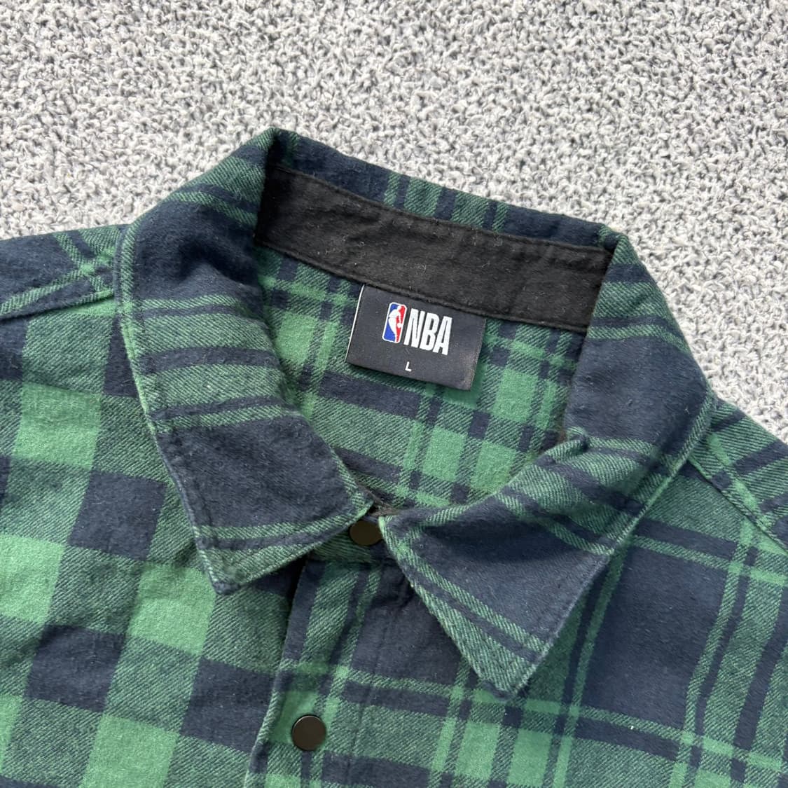 L NBA 시카고불스 체크 셔츠 남방 0402J 상품이미지2