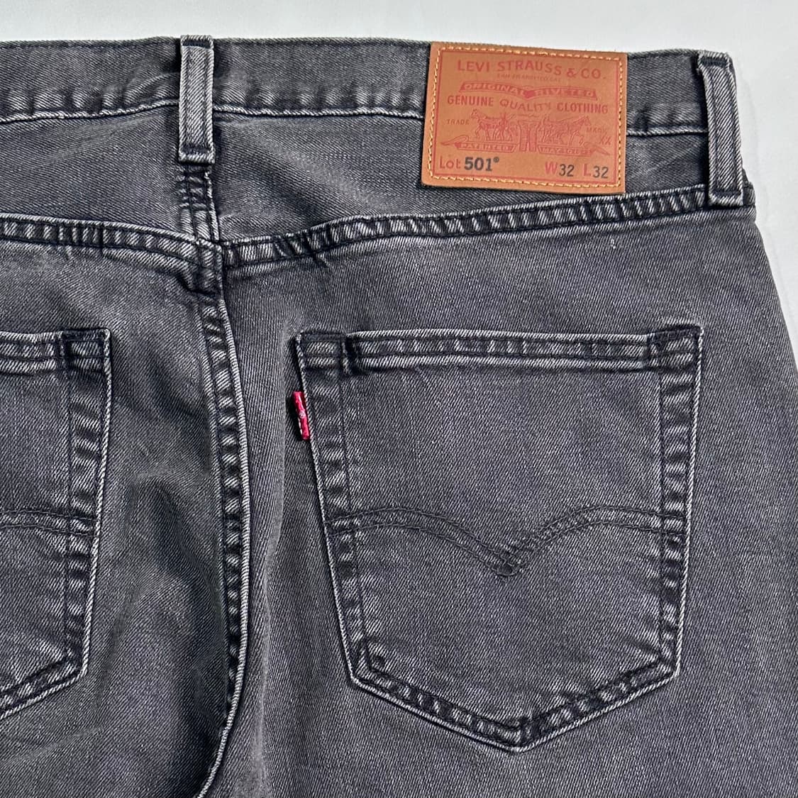 리바이스 501 흑청 데님 팬츠 상품이미지5