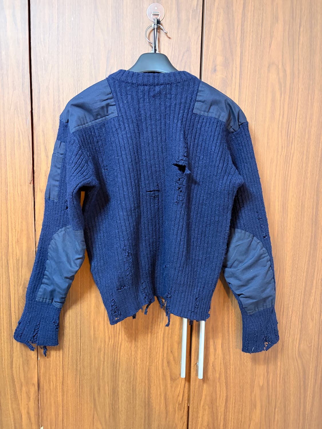 밀리터리 데미지 니트 상품이미지2