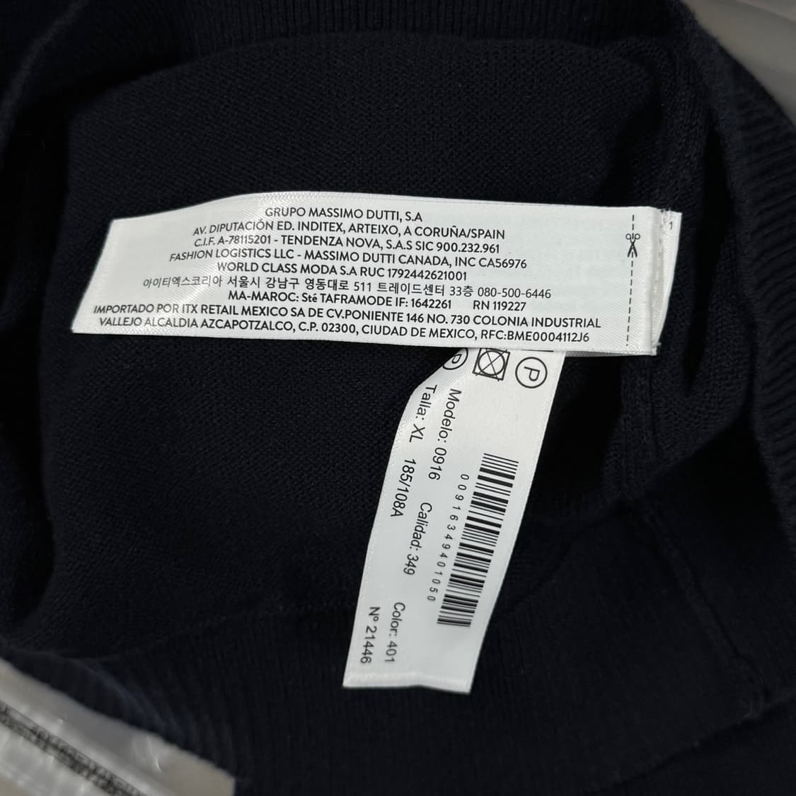 [XL] Massimo Dutti 니트 반팔 폴로 셔츠 상품이미지6