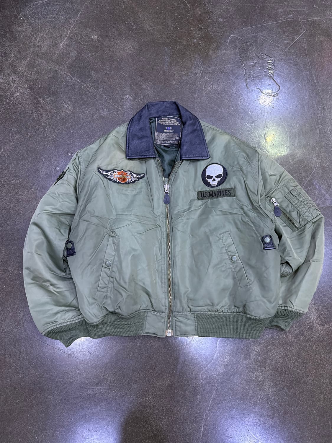 메데코 US 마린 항공점퍼 와펜 커스텀 XL 상품이미지1