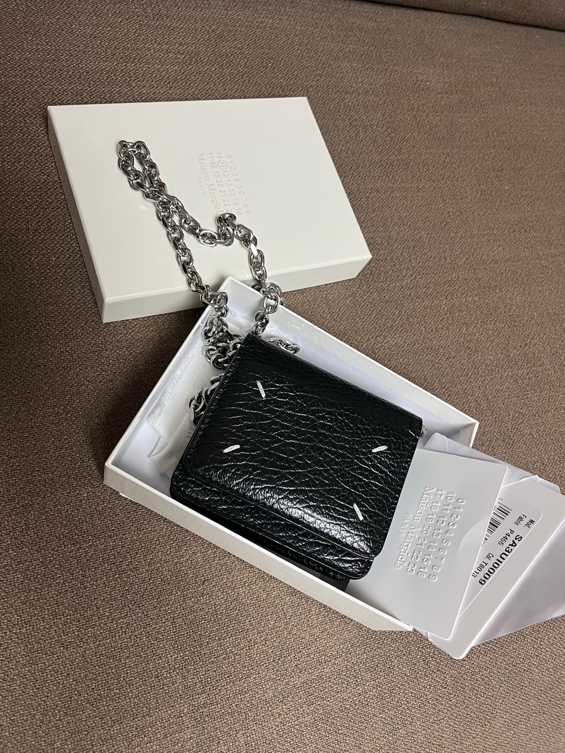 메종 마르지엘라 체인 반지갑 블랙 상품이미지4