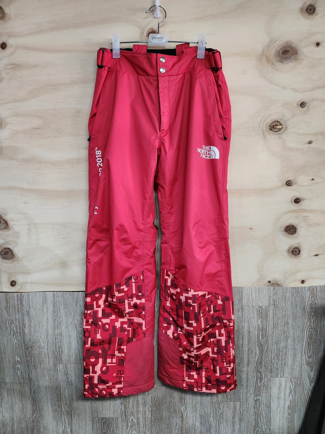 385) 노스페이스 2018 스키/보드 바지 레드 상품이미지1
