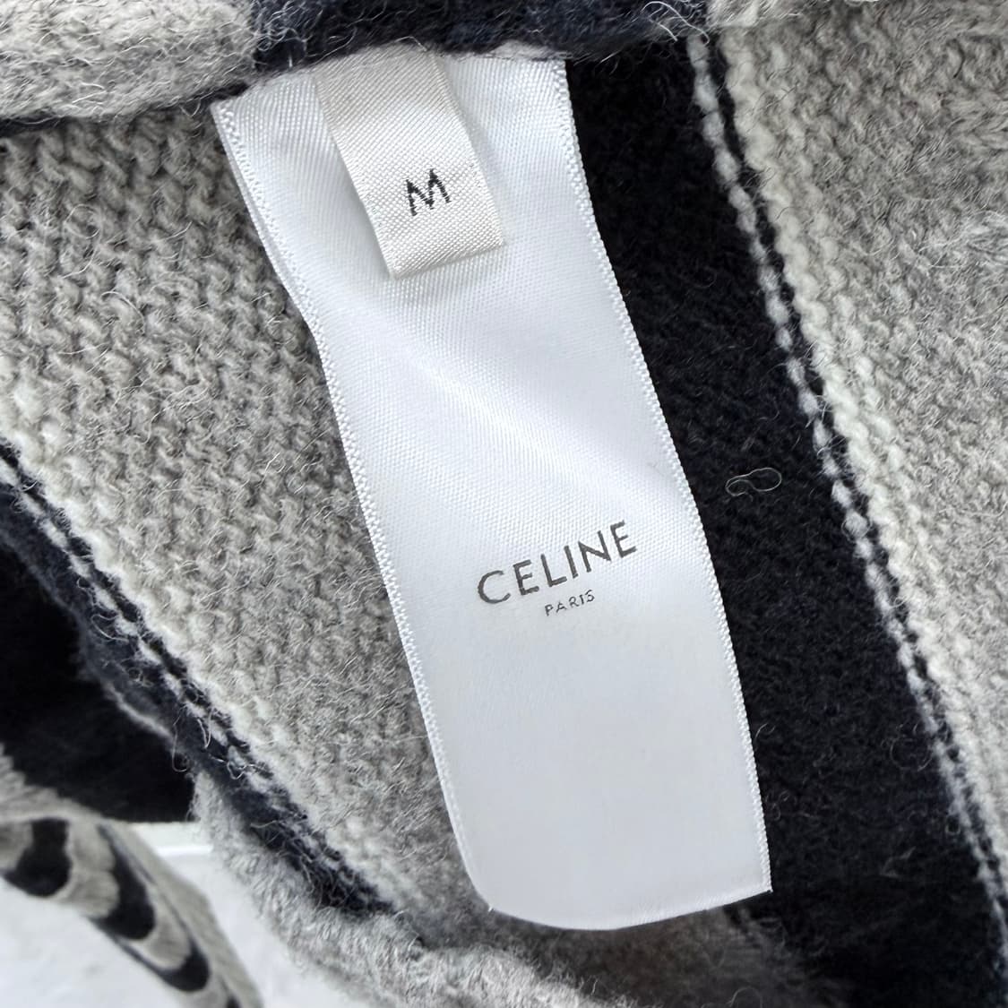 [S+급/M] 셀린느 트리오페 스트라이프 크루넥 울 니트 상품이미지6