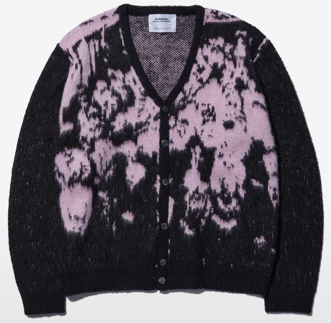 노매뉴얼 헤어리 가디건 핑크 L 상품이미지1