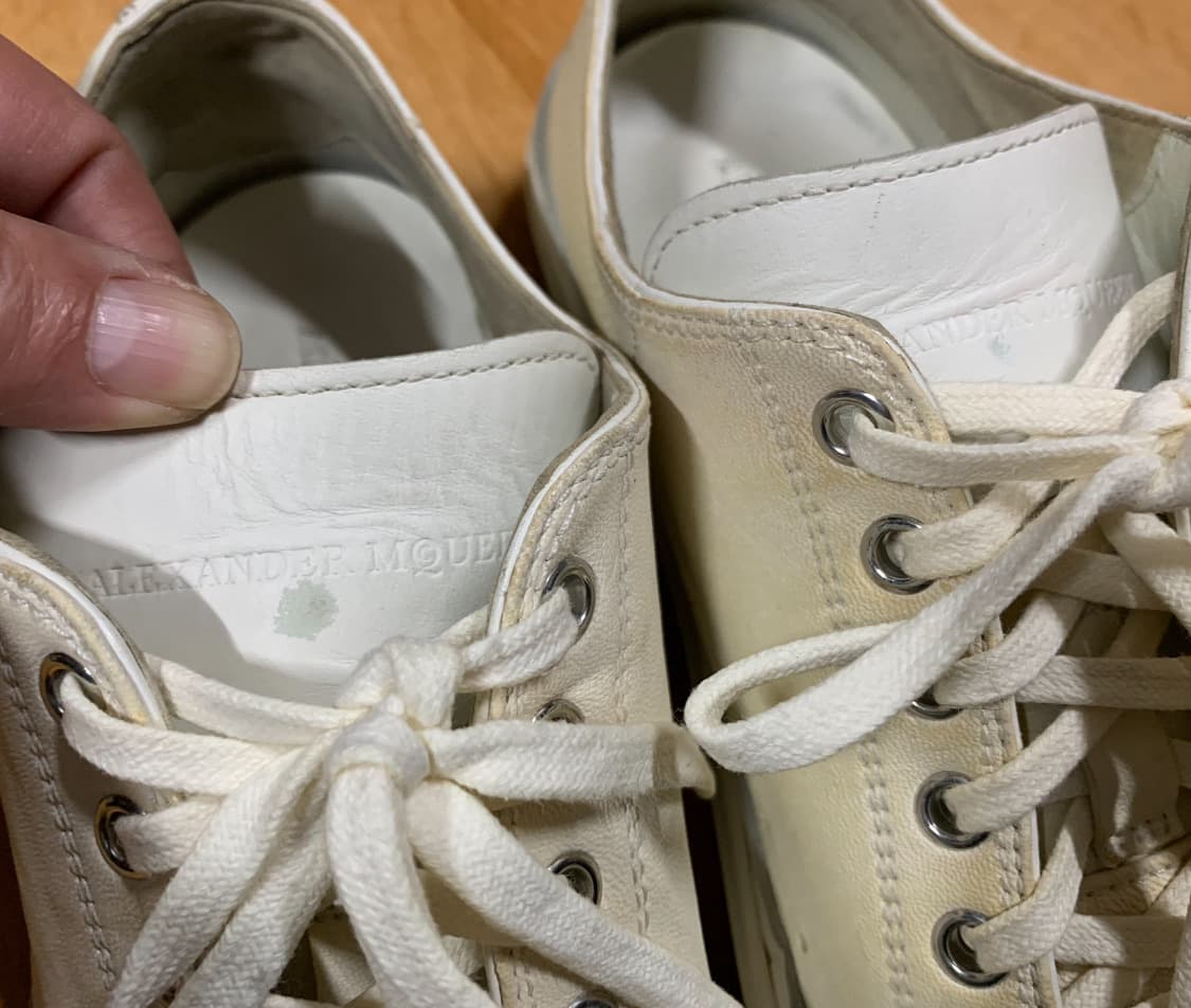 알렉산더 맥퀸 로우탑 스니커즈(어퍼-올 레더)41 사이즈 상품이미지4