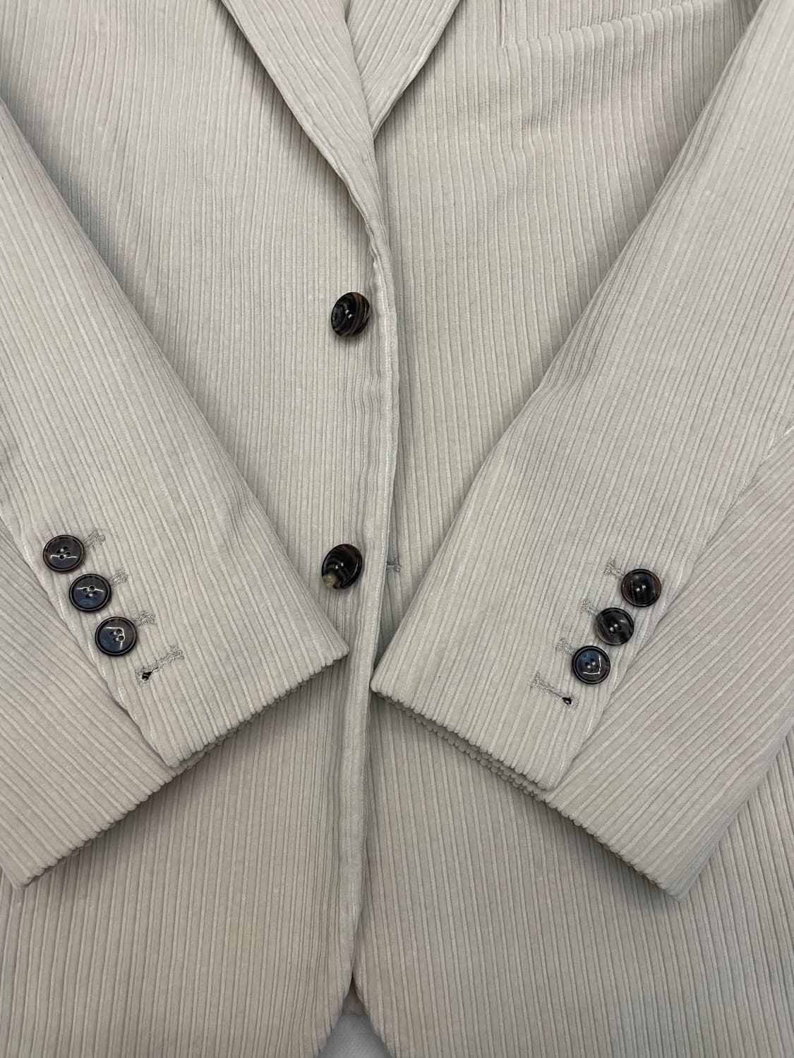 렉토 코듀로이 싱글 자켓 블레이저 라이트 세피아 24FW 상품이미지6