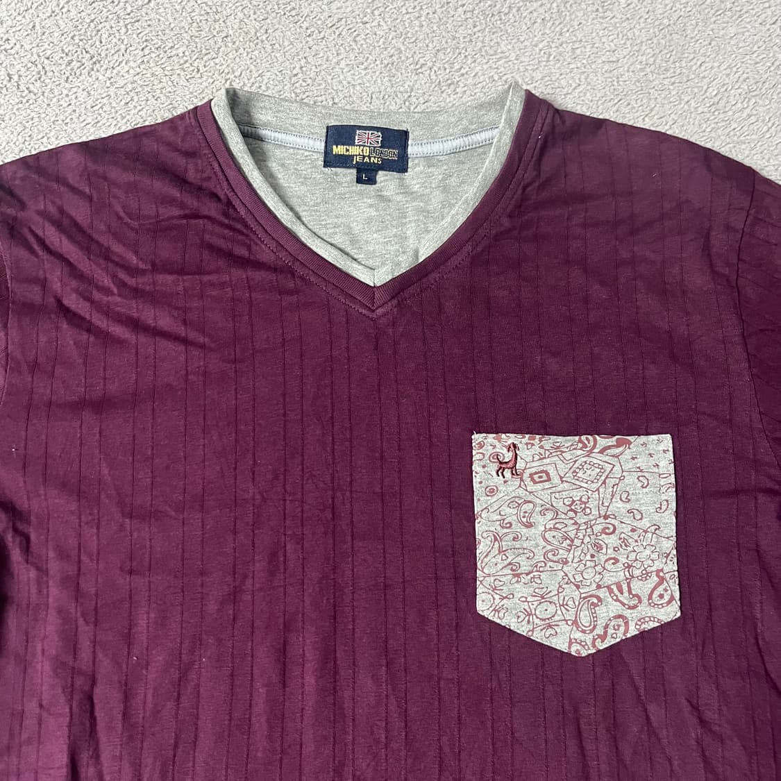Paisely pocket t shirt 상품이미지2