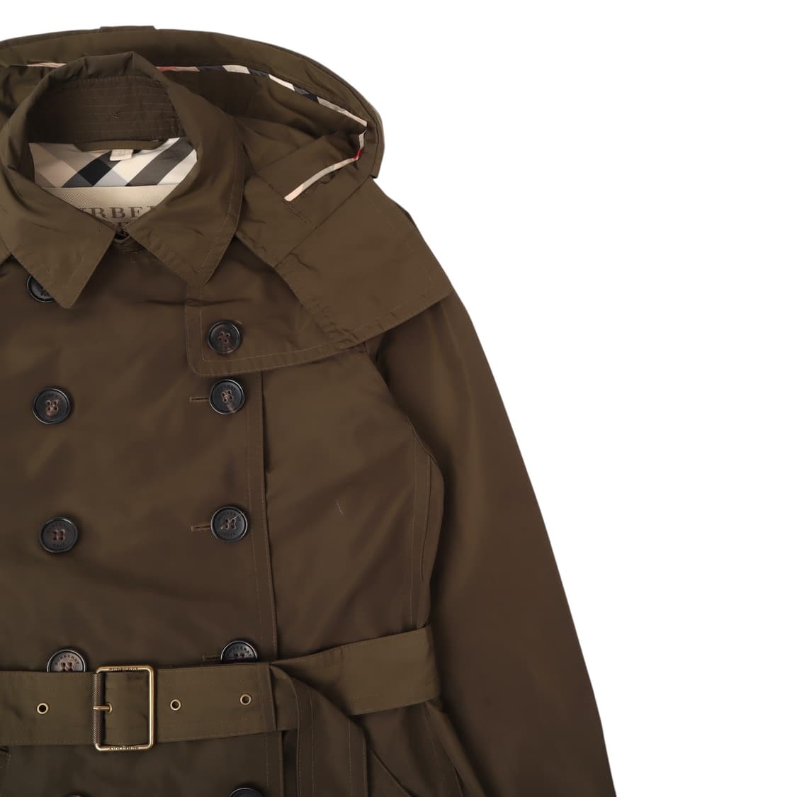 버버리 발모랄 카키 더블 트렌치코트 상품이미지3