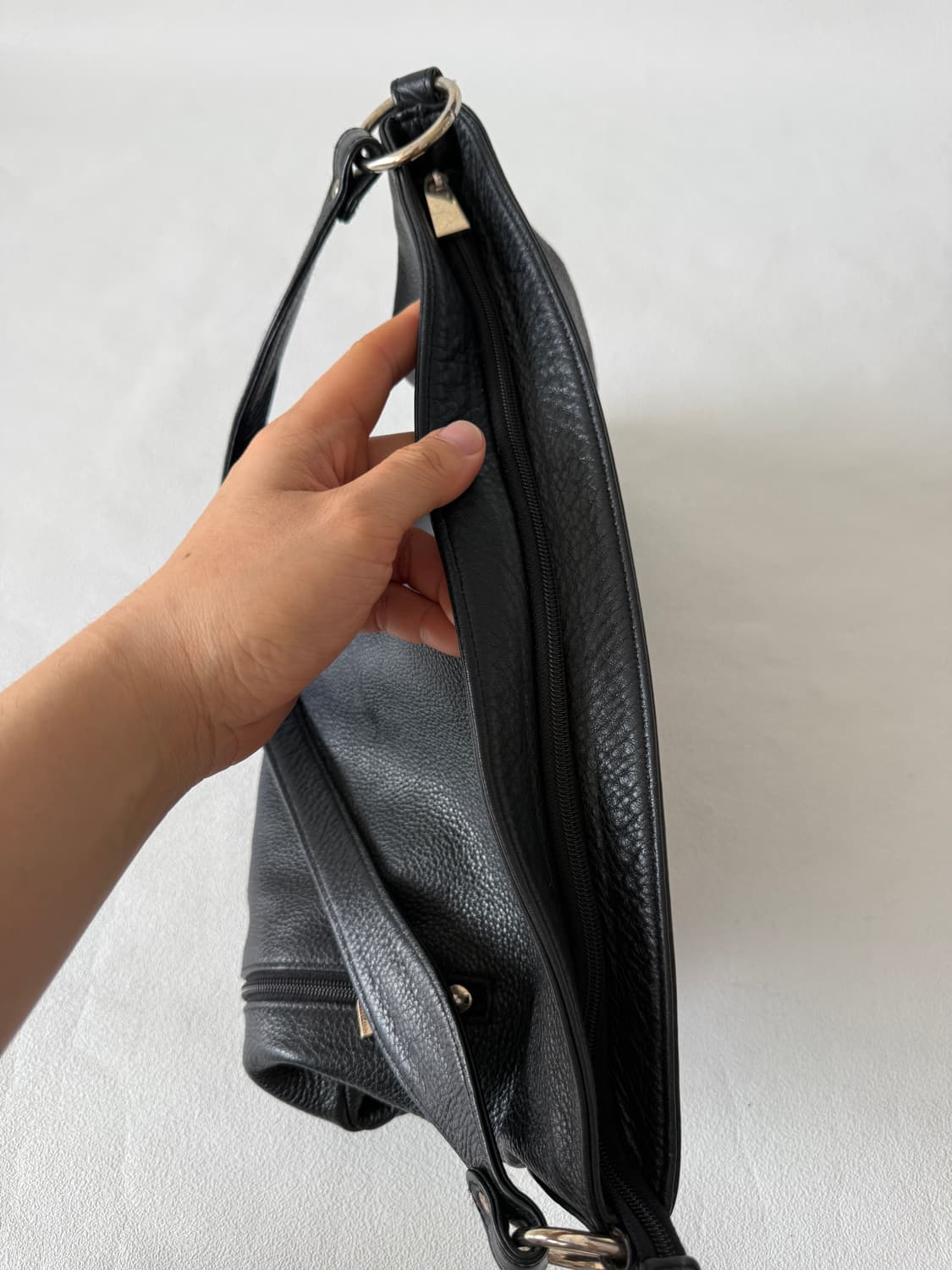 Pre owned 레더 호버 숄더백 상품이미지8