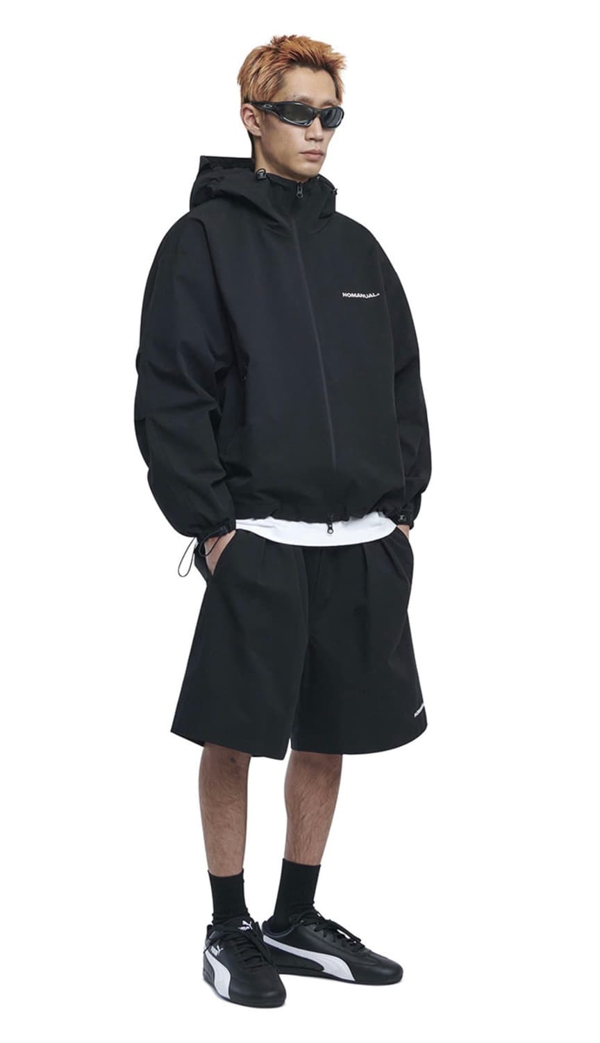 노매뉴얼 페논 윈드 쉘 블랙 바람막이 L 상품이미지1